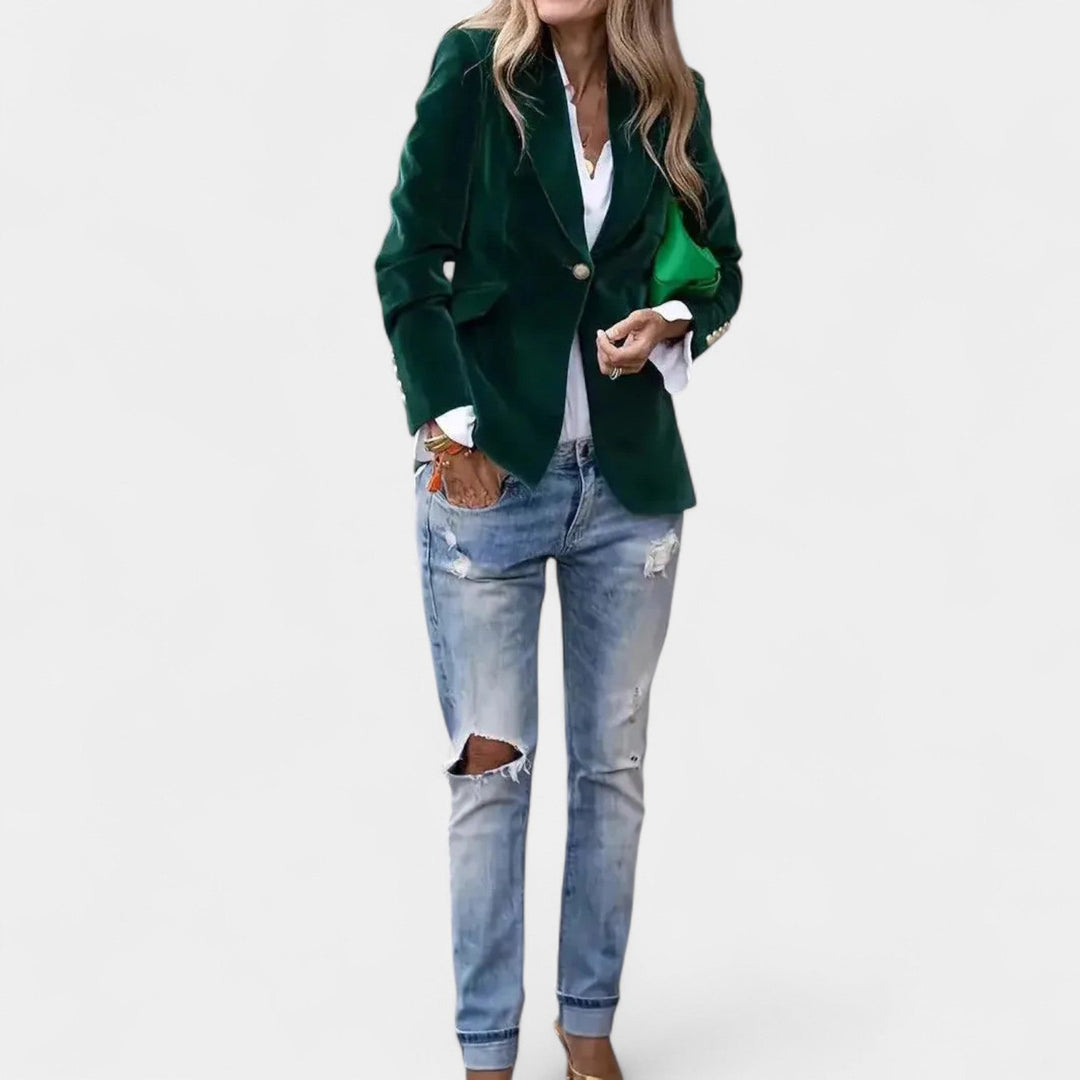 Andrea – Veste en velours