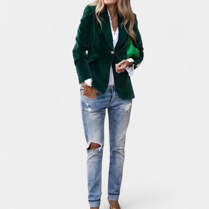 Andrea – Veste en velours