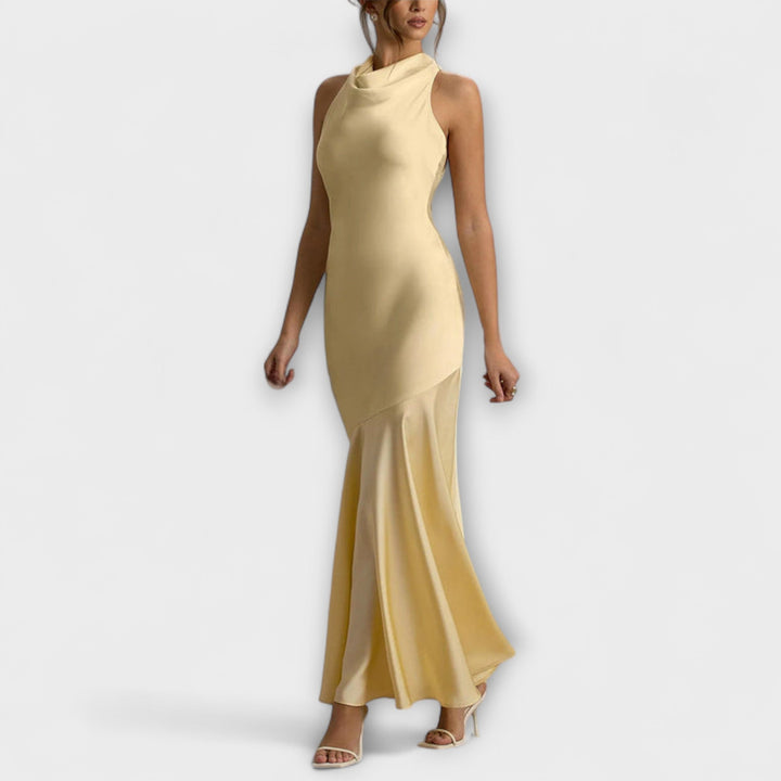Lennon - Robe maxi élégante en soie