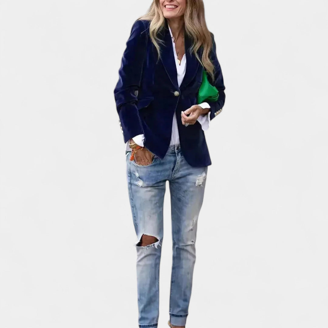 Andrea – Veste en velours