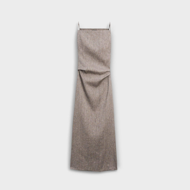 Clara - Robe maxi fluide en mélange de lin