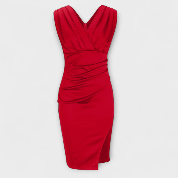 Desi - Robe à décolleté en V et fente