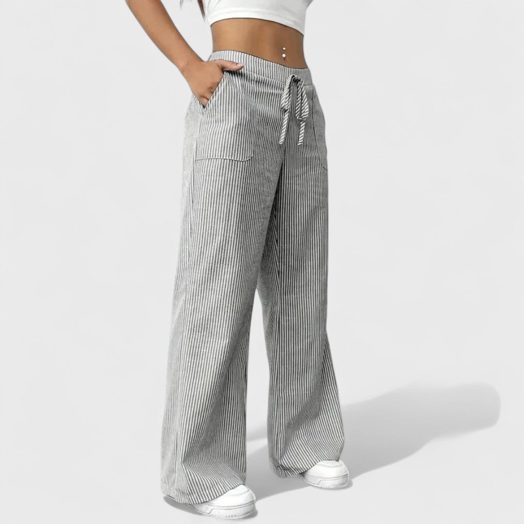 Dominique - Pantalon Large Confortable