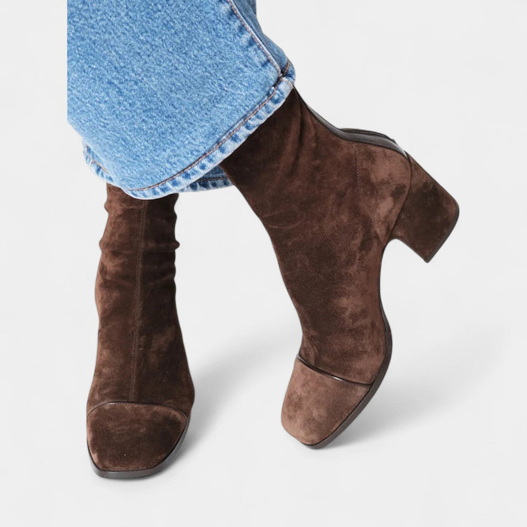 Lea – Chaussures élégantes à bout carré et talon bloc