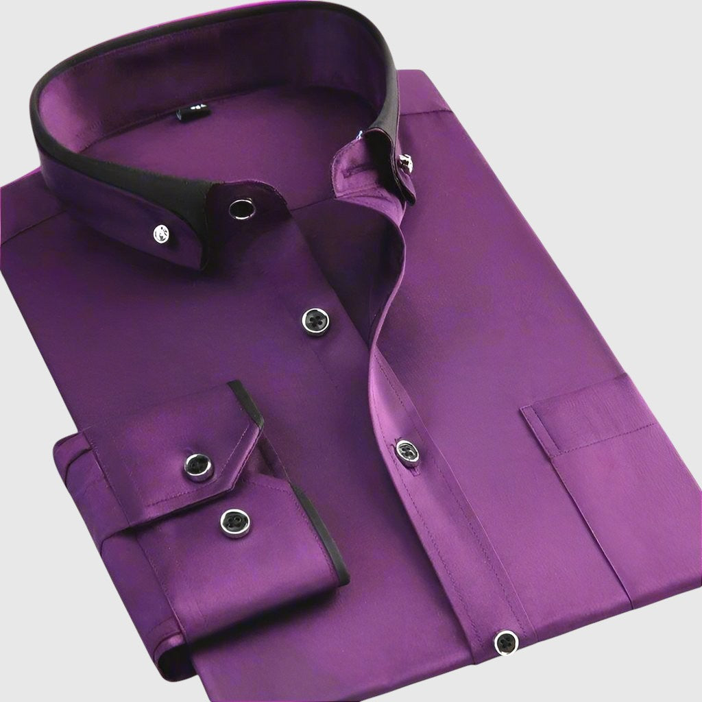 Jan – Chemise pour homme avec des détails contrastés élégants