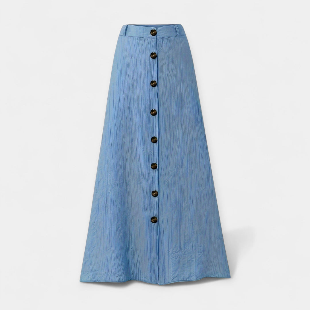 Klára - Jupe midi semi-transparente avec fente