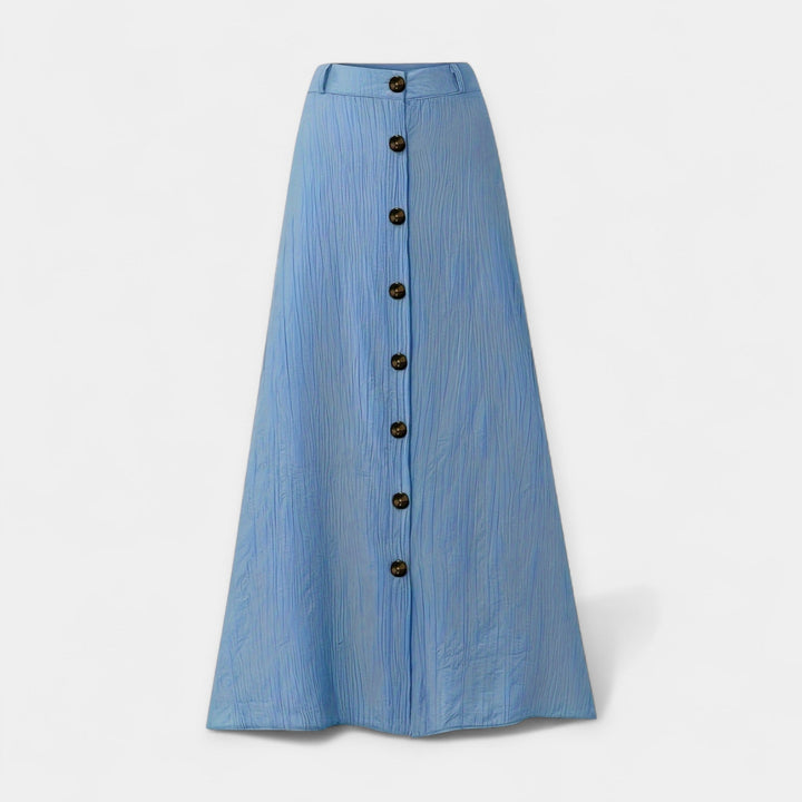 Klára - Jupe midi semi-transparente avec fente