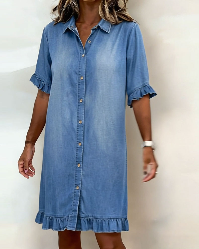Élise - Robe Denim Chic