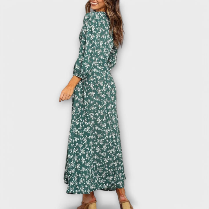 Robe maxi à fleurs pour femmes