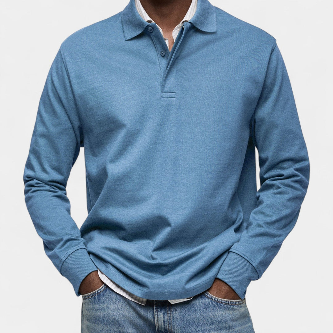 Tomáš – Polo élégant pour homme à manches longues