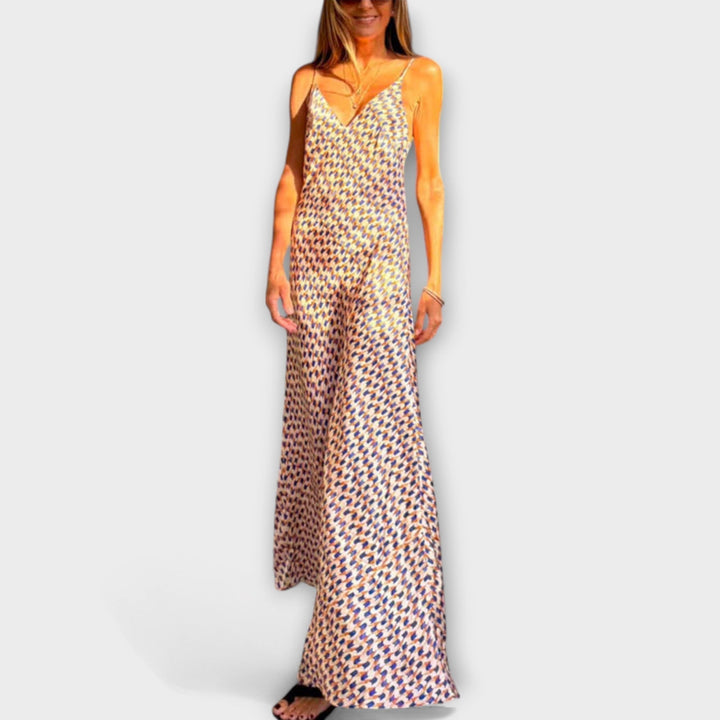 Tove - Robe maxi stylée avec imprimé géométrique