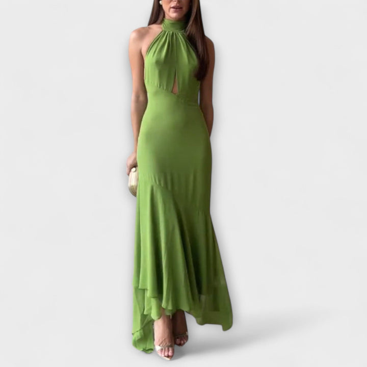 Elodie - Robe maxi asymétrique élégante
