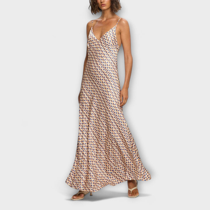 Tove - Robe maxi stylée avec imprimé géométrique