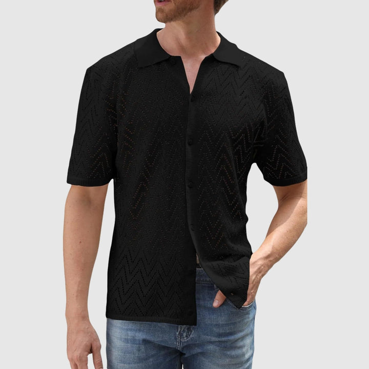 Libuše – Chemise en tricot avec un motif en zigzag