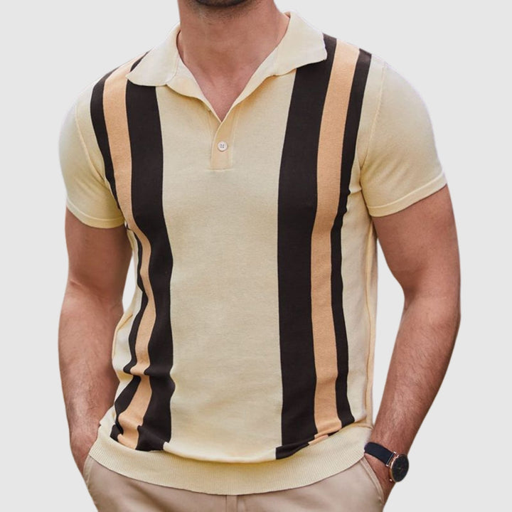 Libuše – Polo T-shirt avec des détails contrastés
