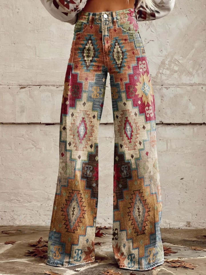 Radka - Pantalons rétro élégants