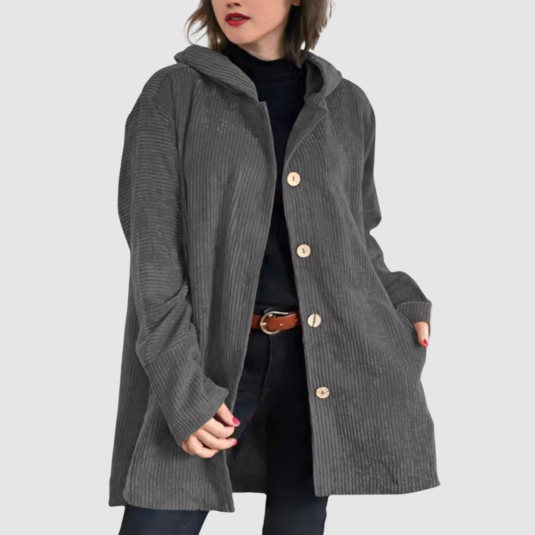 Stella - Veste en velours confortable avec capuche