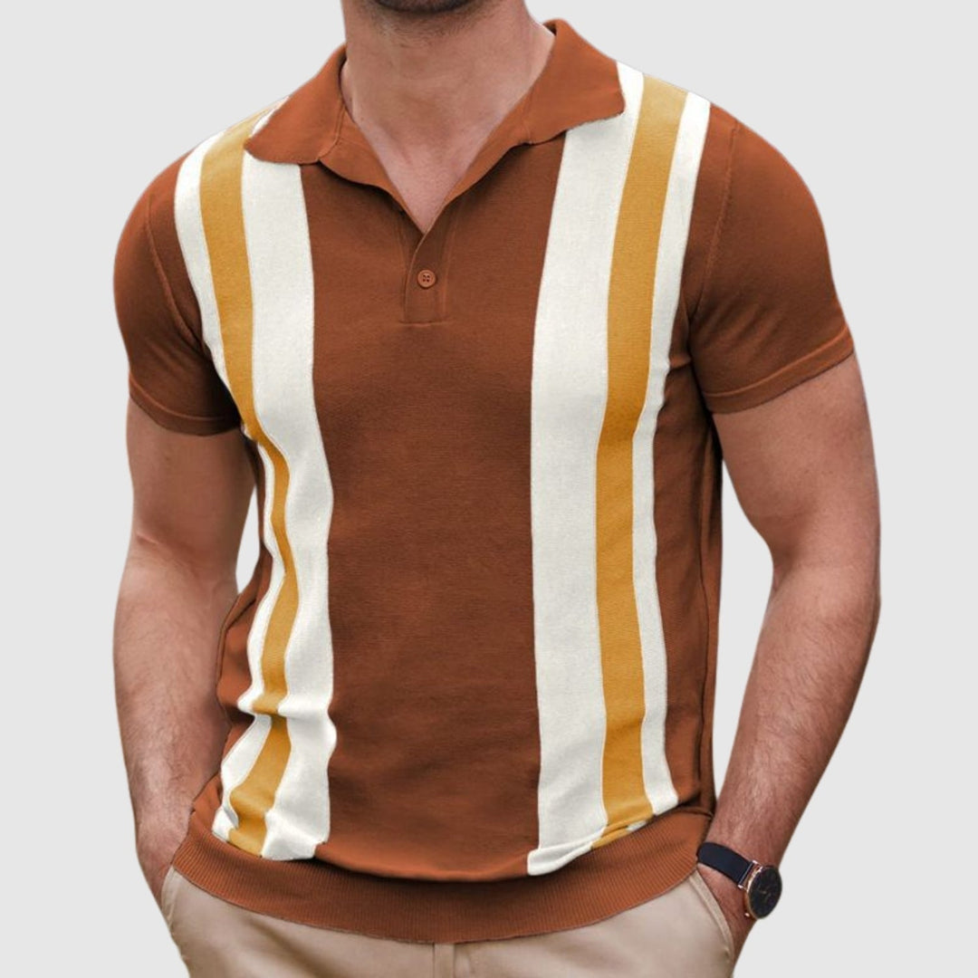 Libuše – Polo T-shirt avec des détails contrastés