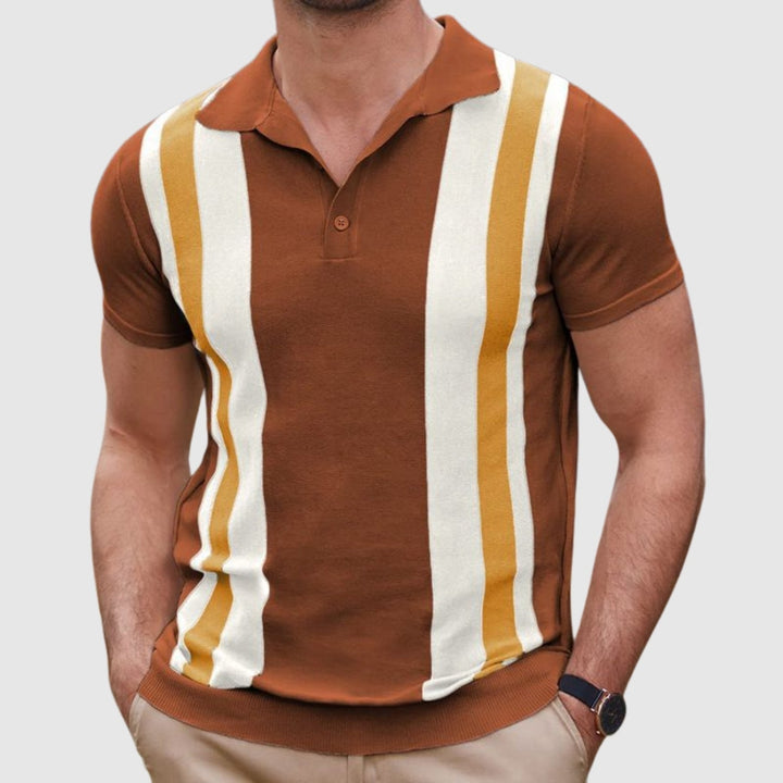Libuše – Polo T-shirt avec des détails contrastés
