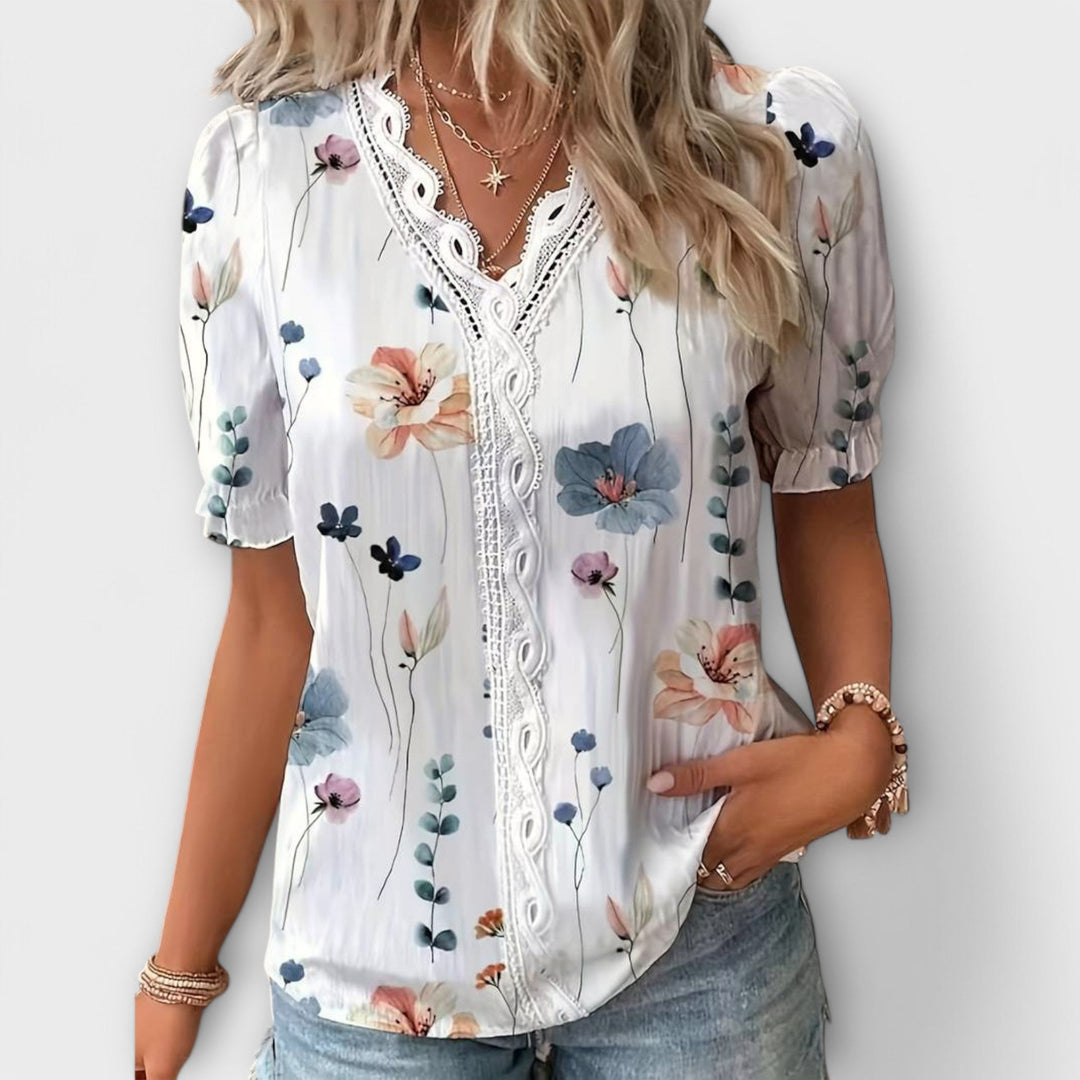 Emily - Blouse à décolleté en V
