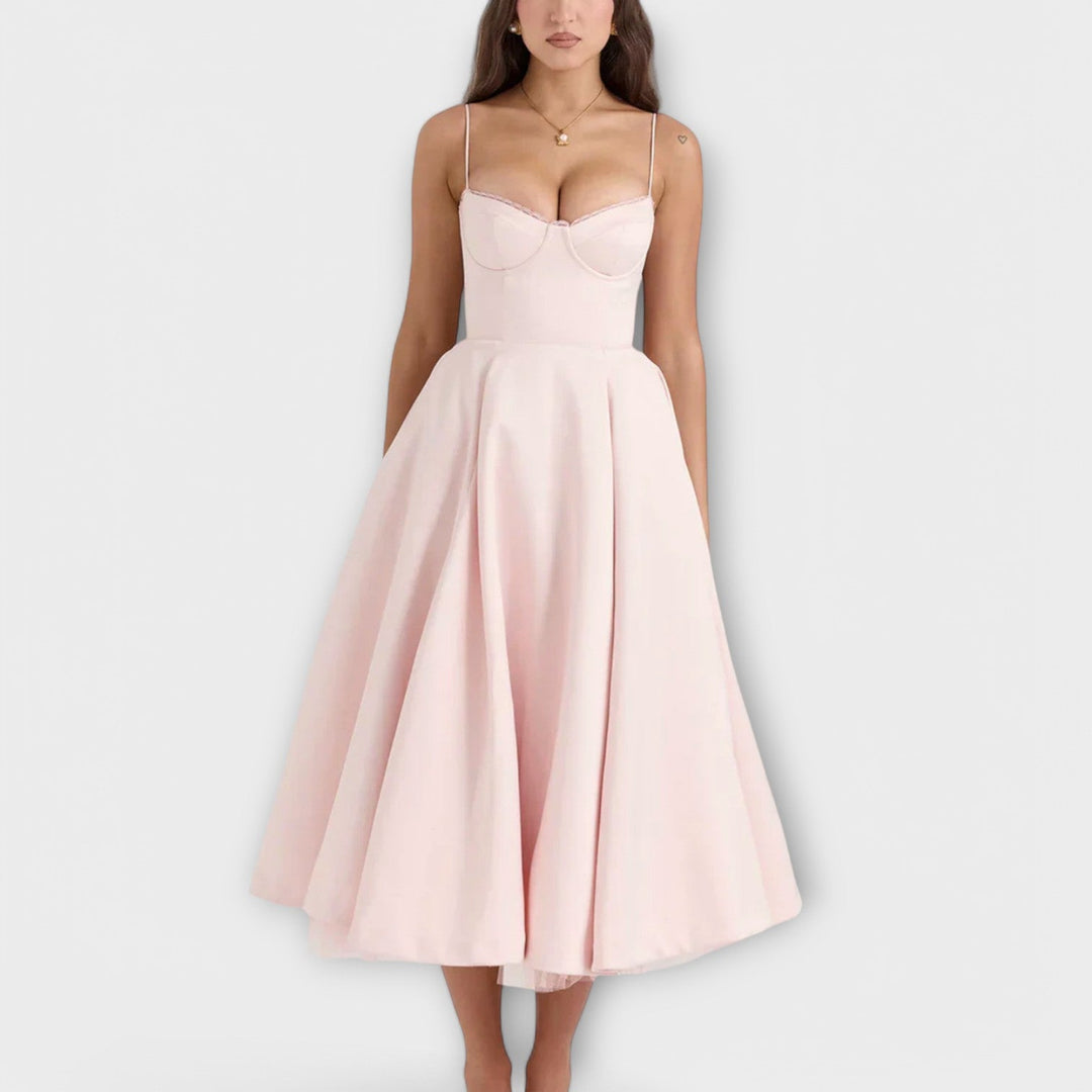 Mélie – Robe d'été légère avec détail de corset