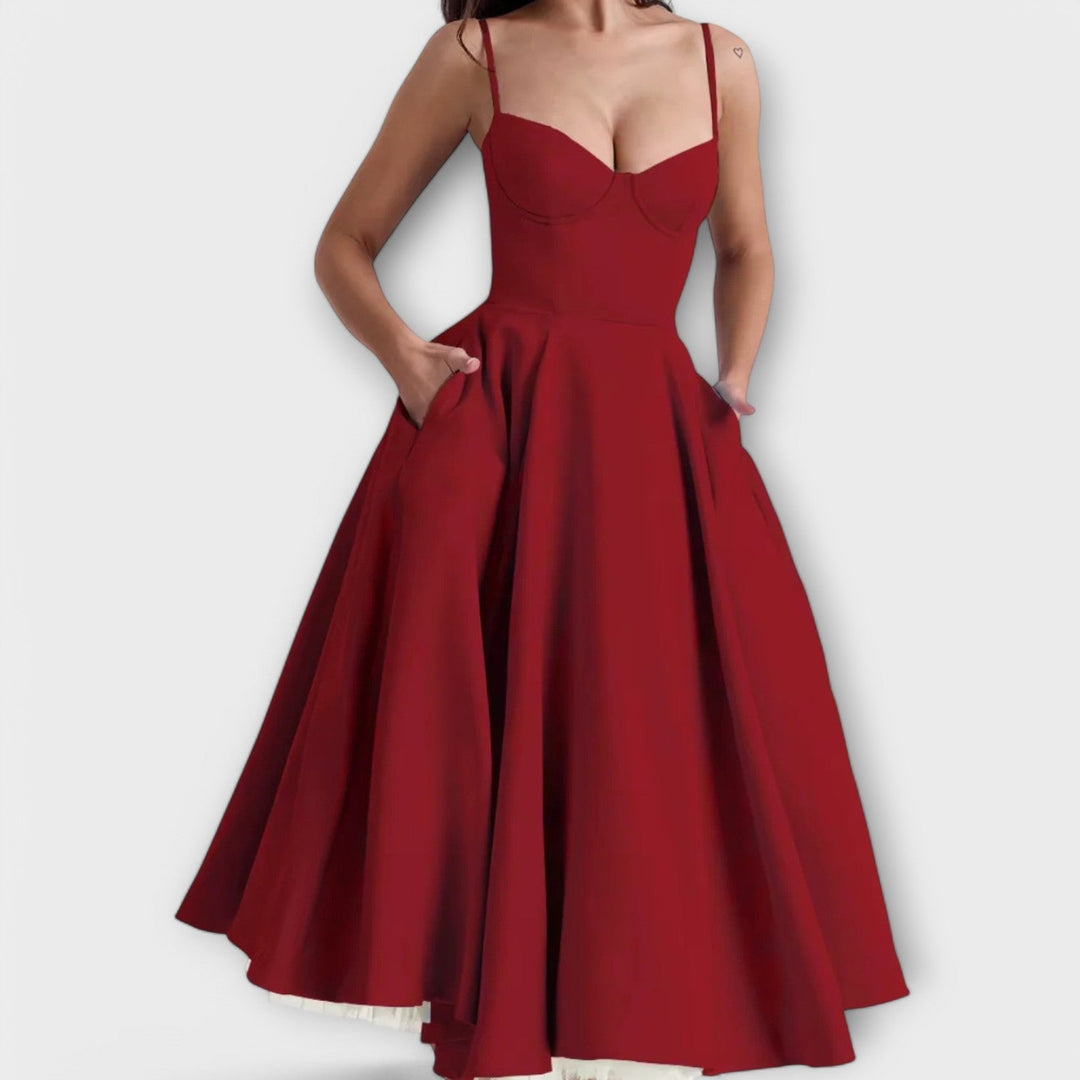 Mélie – Robe d'été légère avec détail de corset