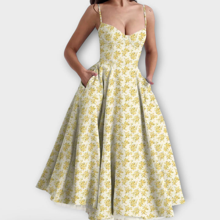 Mélie – Robe d'été légère avec détail de corset