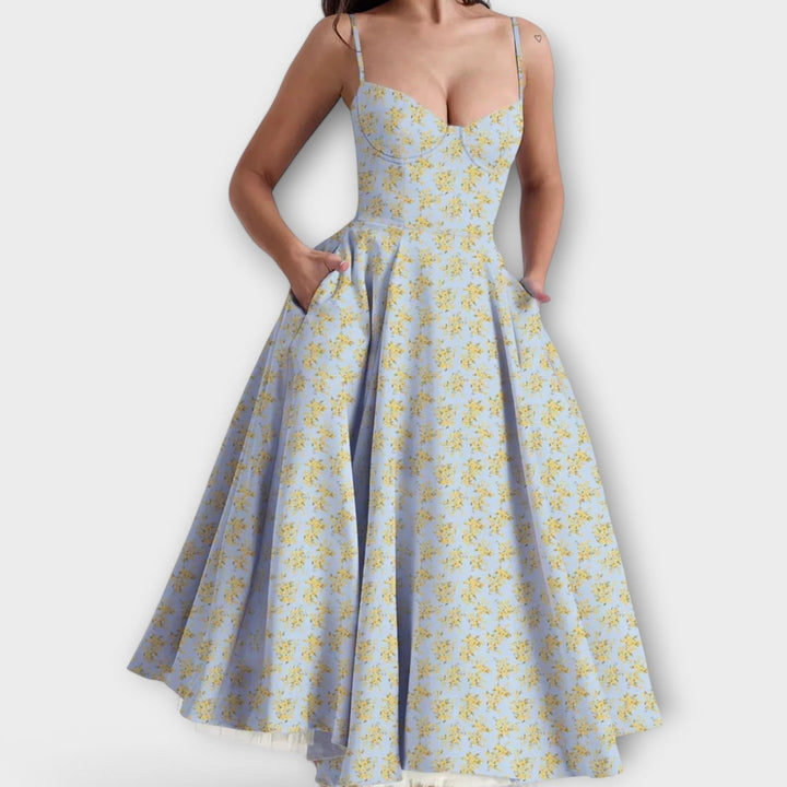 Mélie – Robe d'été légère avec détail de corset