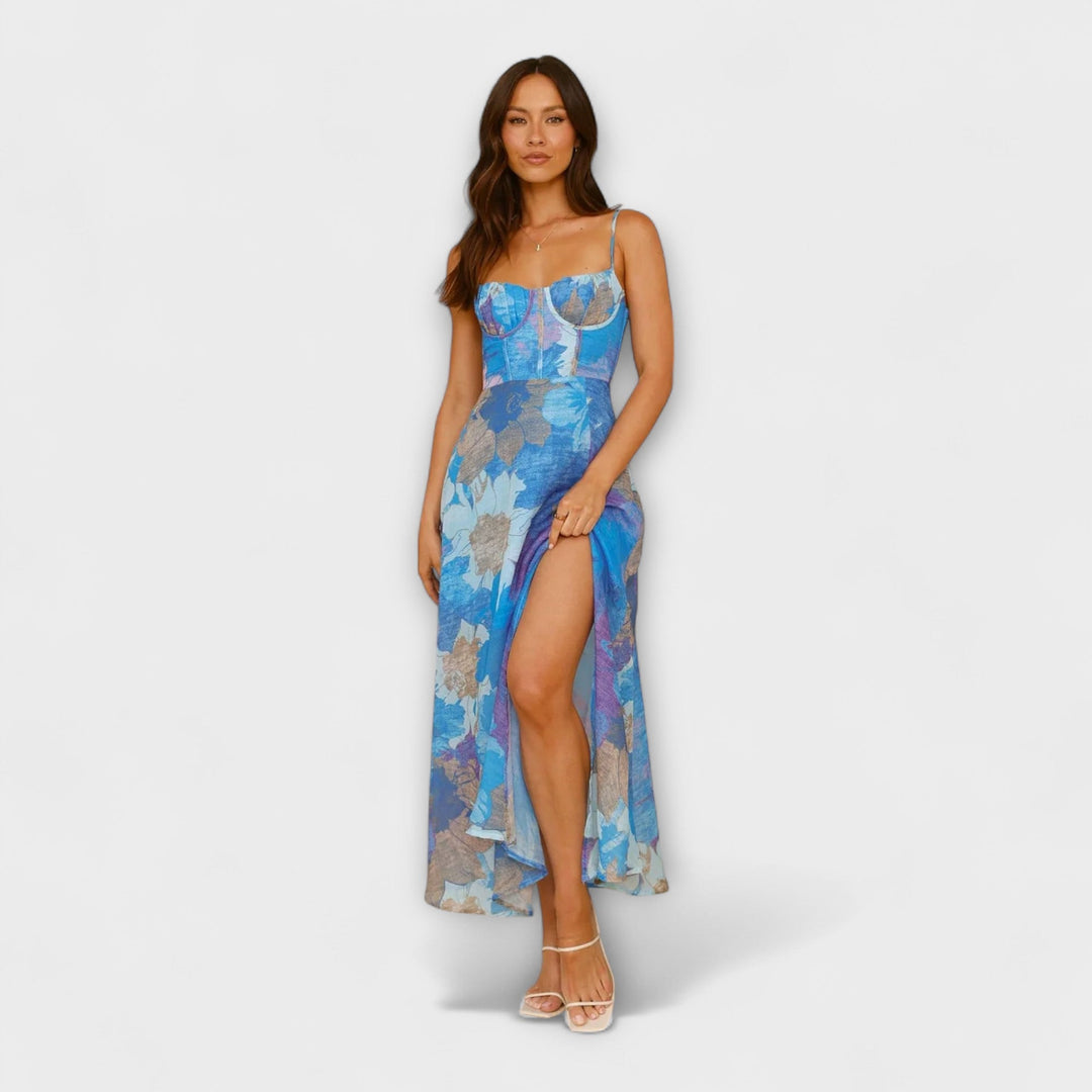 Audrey - Robe à imprimé floral pour femmes - Élégante et attrayante