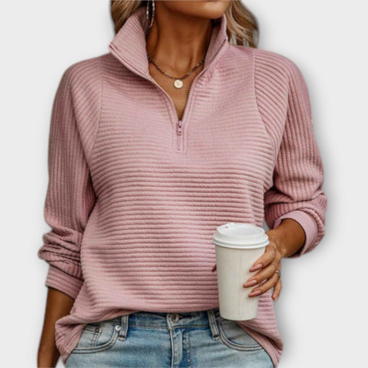 Vilja - Pull avec zip polo
