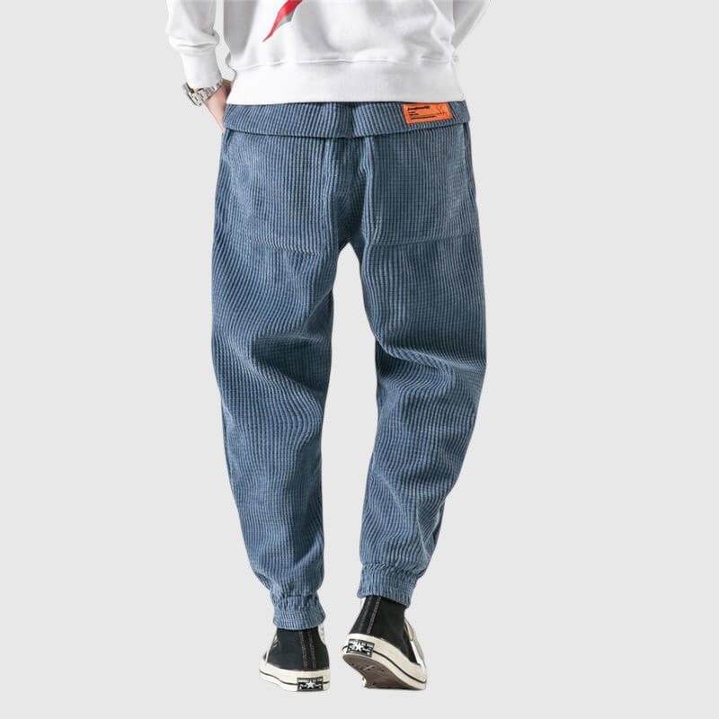 Libuše - Pantalons en velours côtelé Alloro