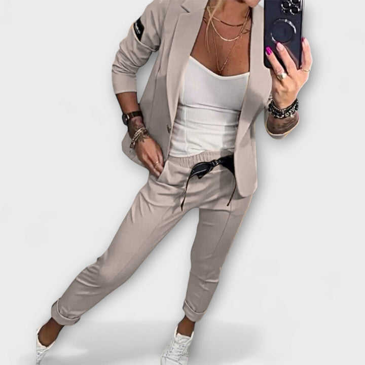 Malou - Ensemble coordonné de haut, veste et pantalon