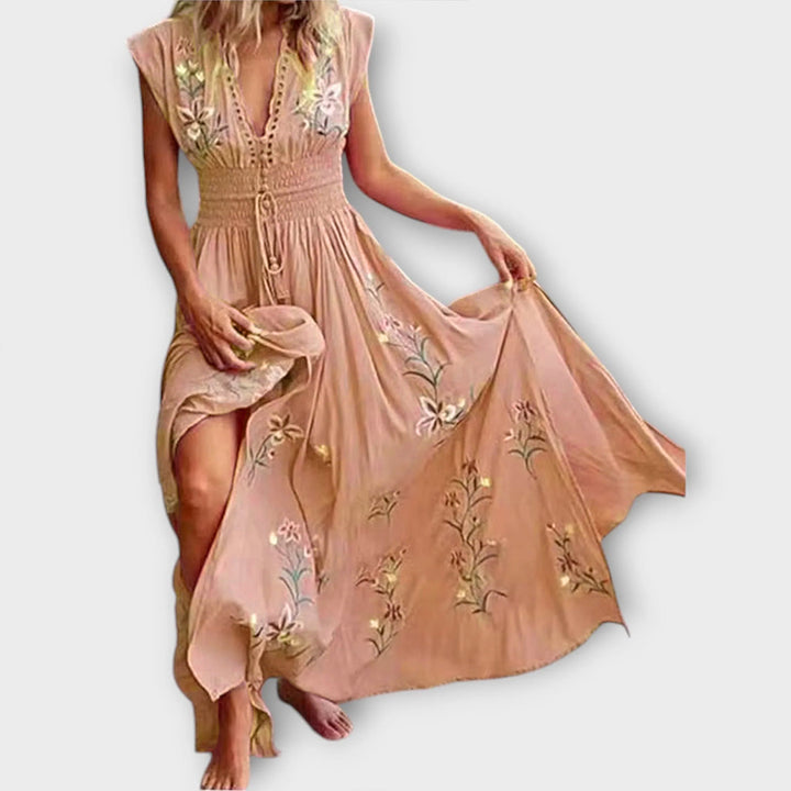 Felizia – Robe boho avec une broderie envoûtante