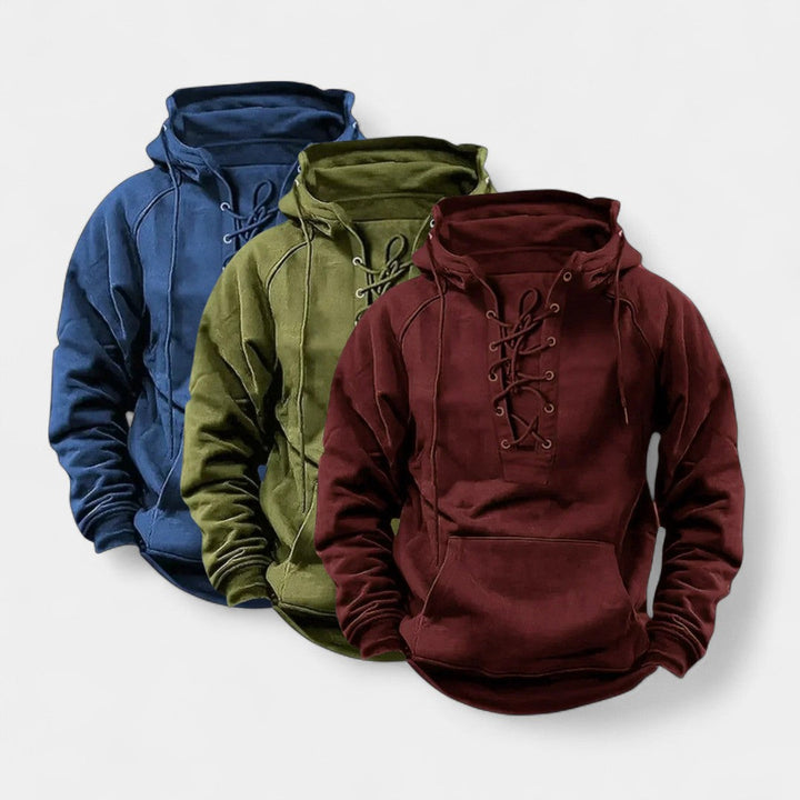 Bastian – Trio de sweat-shirts stylés avec lacets