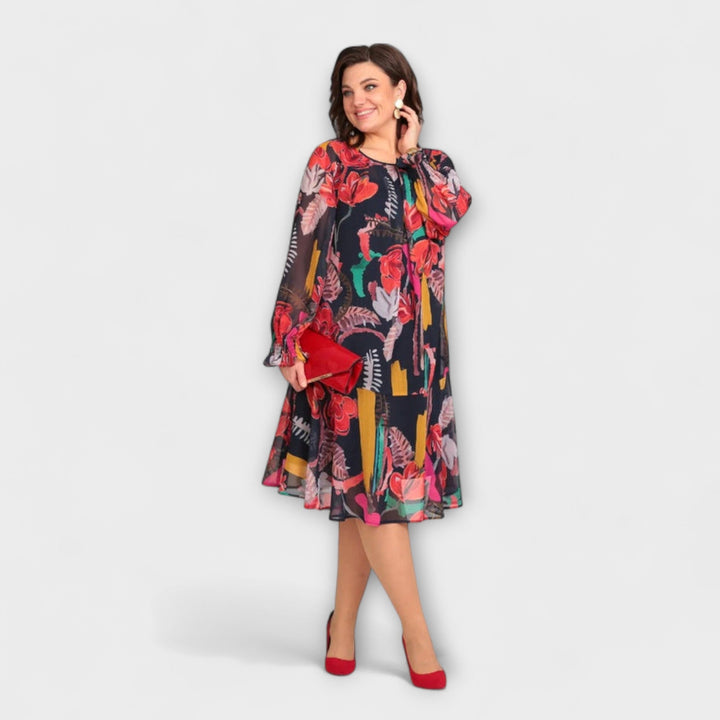 Caroline - Robe élégante pour les rondes pour un maximum de confort