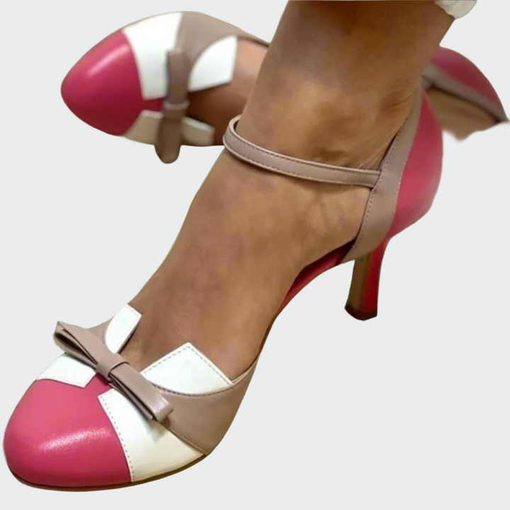 Karolína Luxe Escarpins Satinés avec Nœud