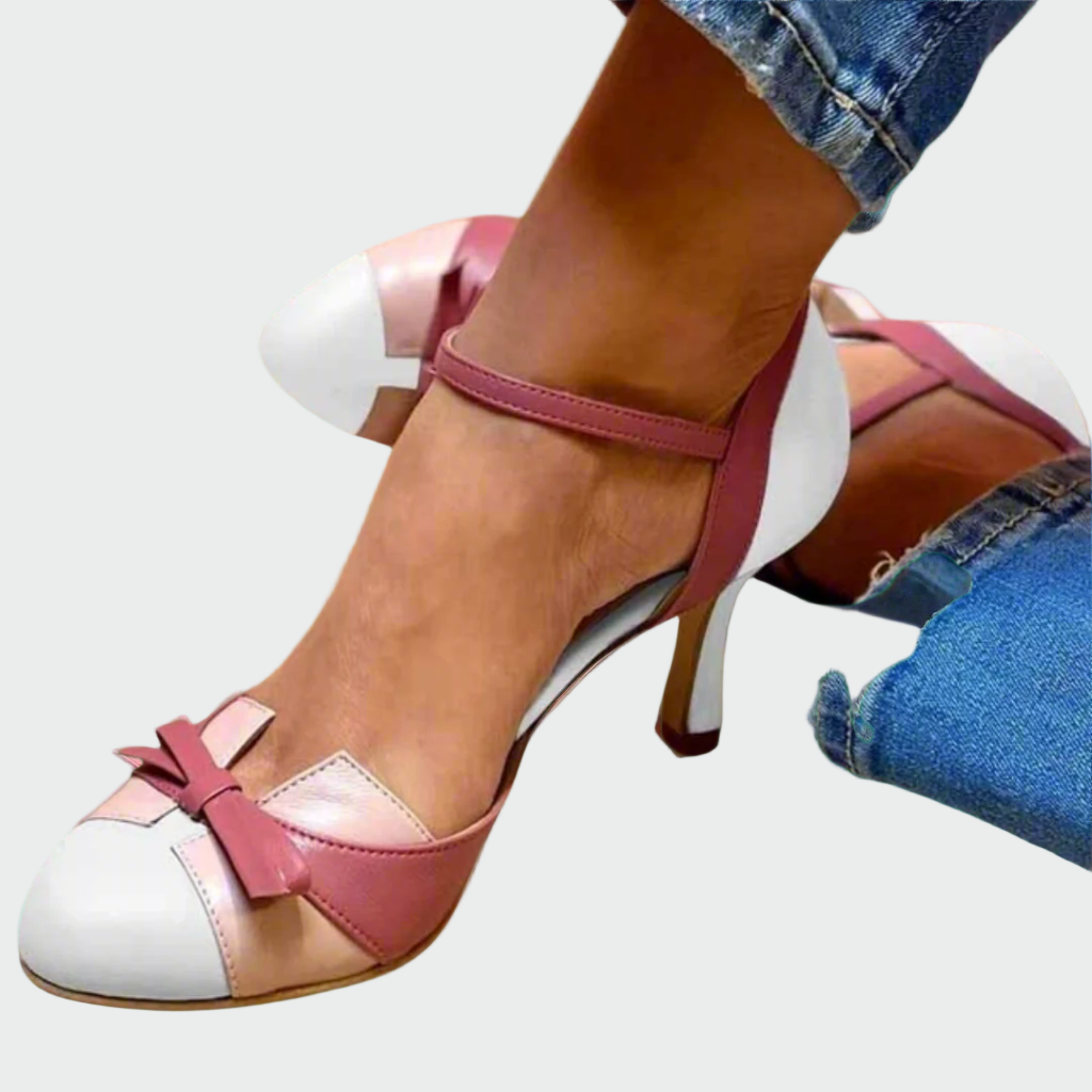 Karolína Luxe Escarpins Satinés avec Nœud