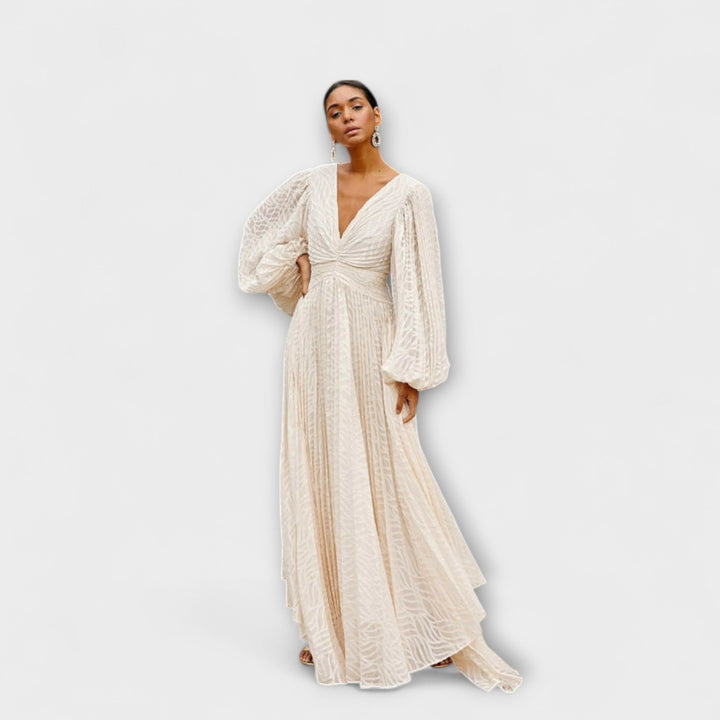 Elsa - Robe Maxi Crème d'Allegory