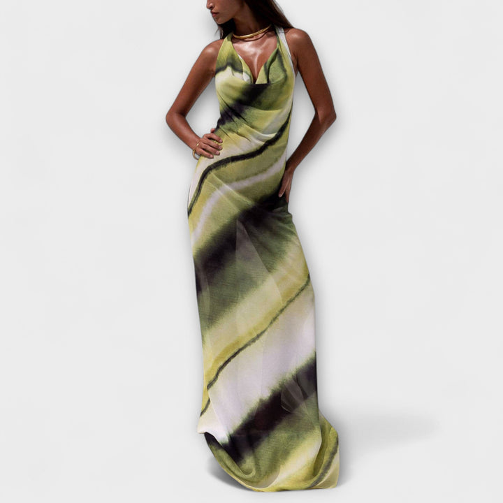 Robe maxi classique avec dégradé et tie-dye