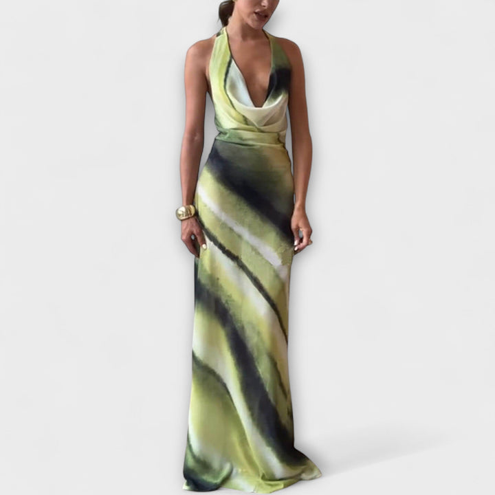 Robe maxi classique avec dégradé et tie-dye