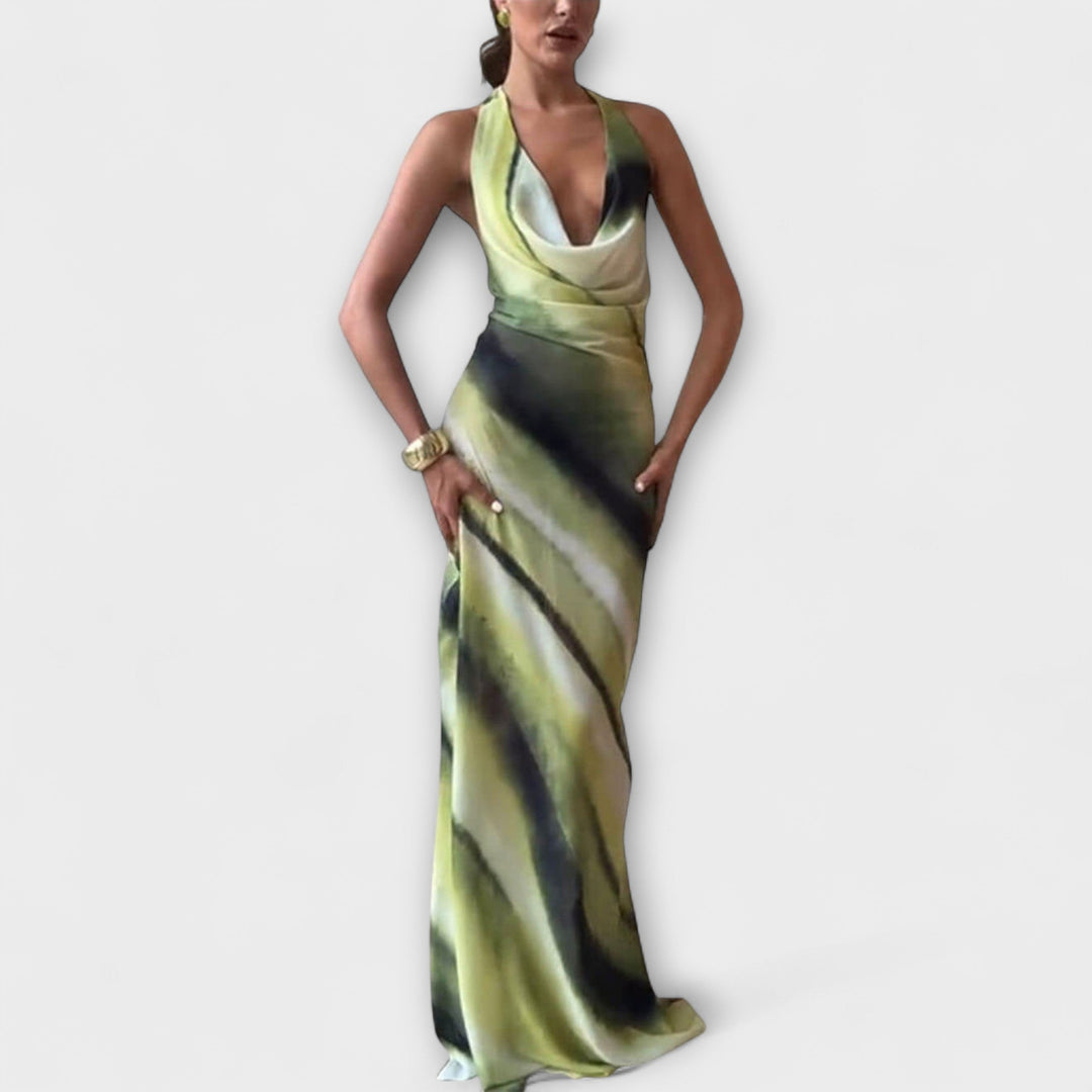 Robe maxi classique avec dégradé et tie-dye