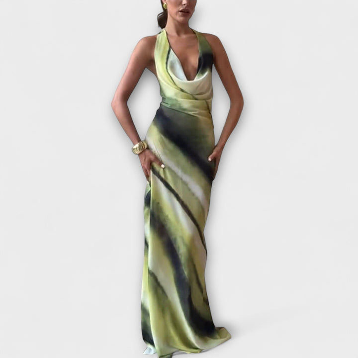 Robe maxi classique avec dégradé et tie-dye