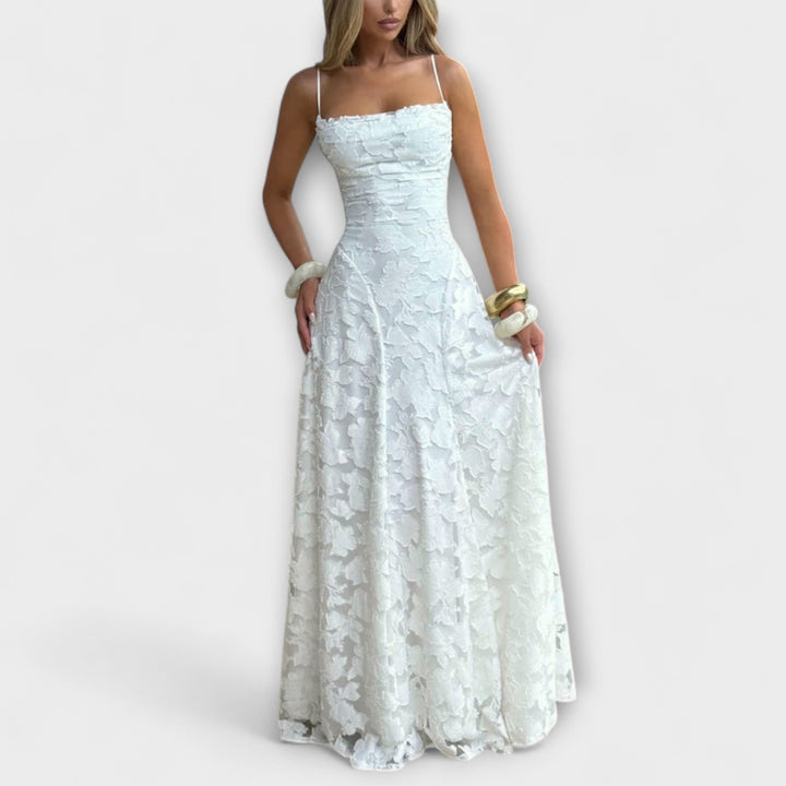 Emberly - Robe maxi élégante en tissu jacquard