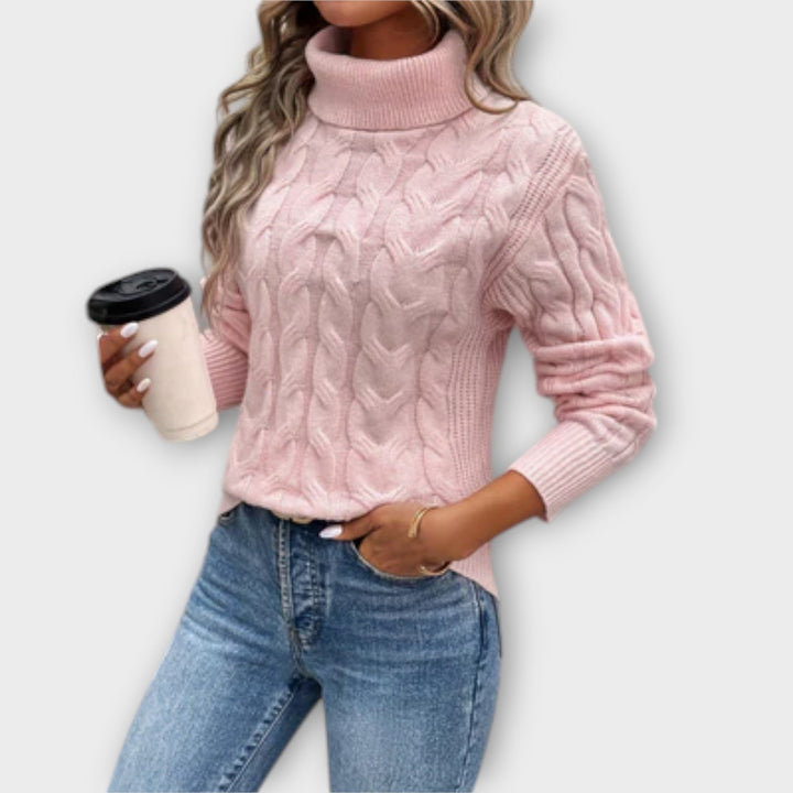 Amelia – Pull col roulé élégant