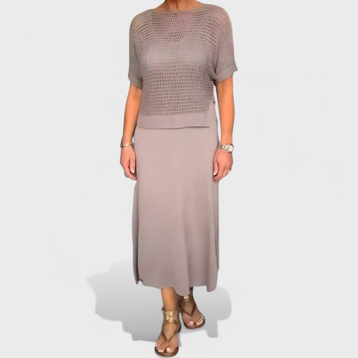 Claudia - Robe d'Été avec Haut en Tricot