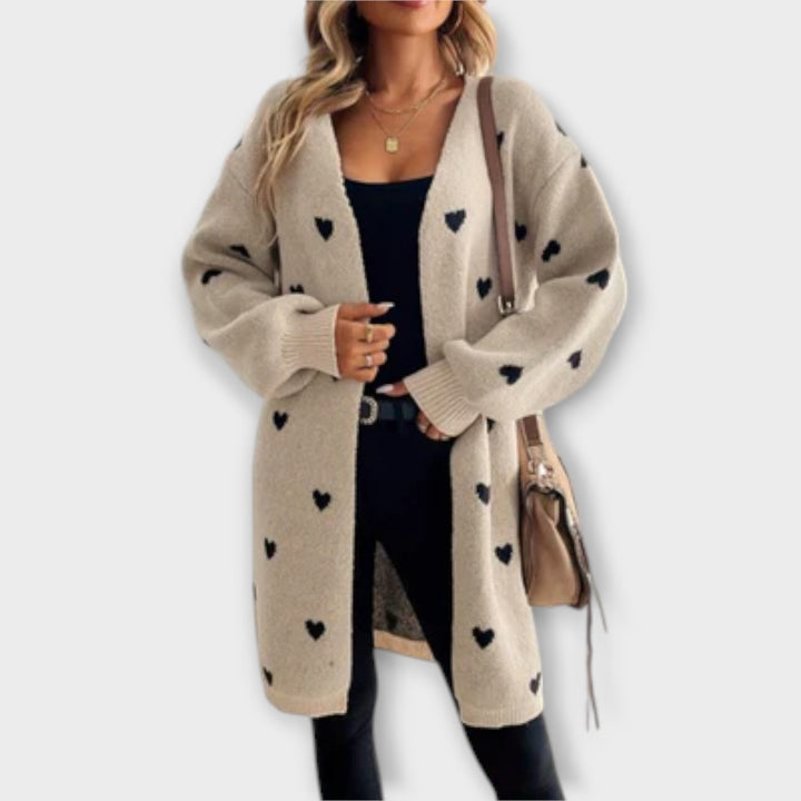Julia - Cardigan avec motif cœur