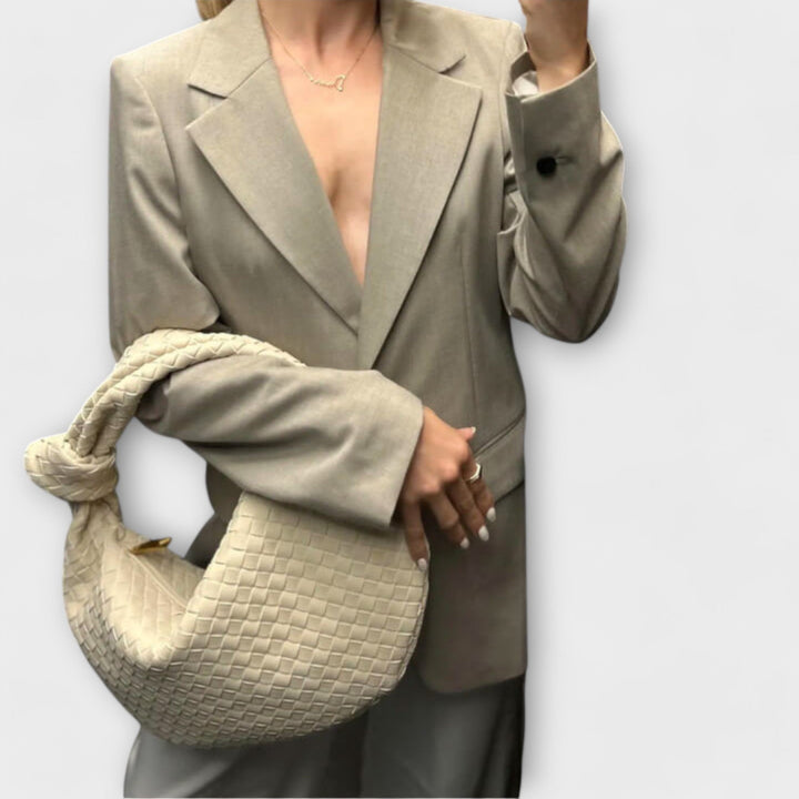 Cécile. - Grand sac à main en tricot pour femmes