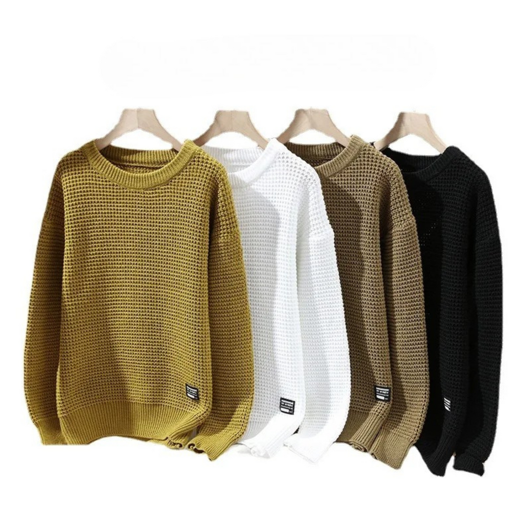 Eric – Pull pour homme premium Lyon avec texture miel pour élégance et confort