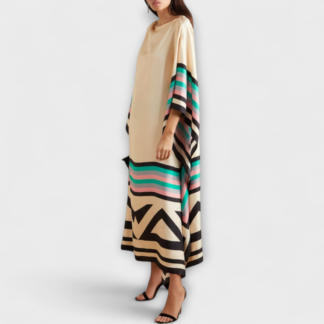 Elenora - Kaftan géométrique à coupe ample