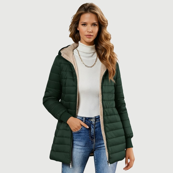 Mija – Long manteau élégant et imperméable